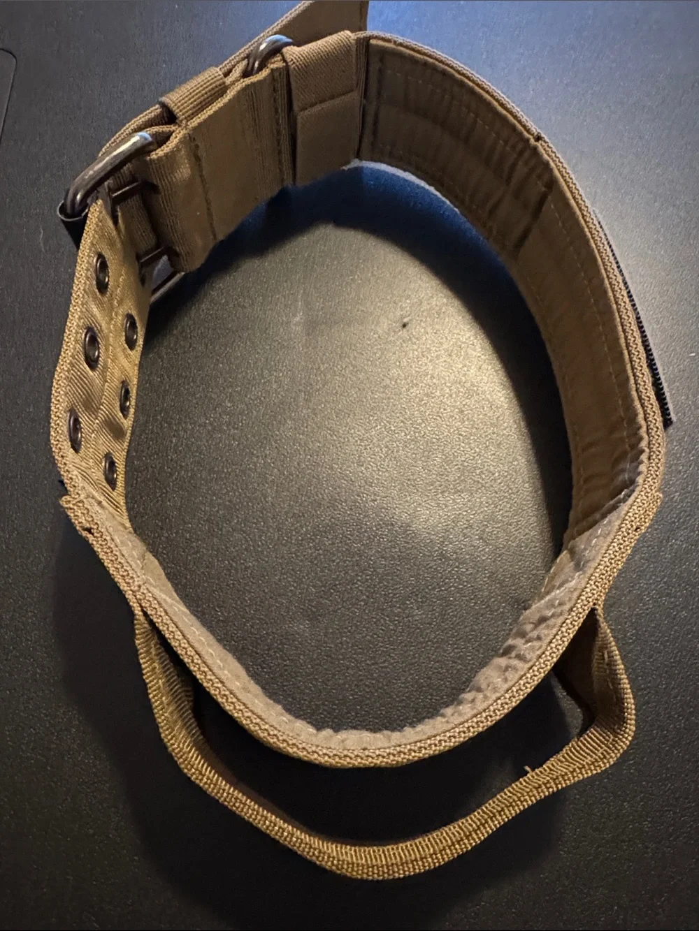 OneTigris XL Tactical Dog Collar Brown 2” Heavy Duty Handle Like New